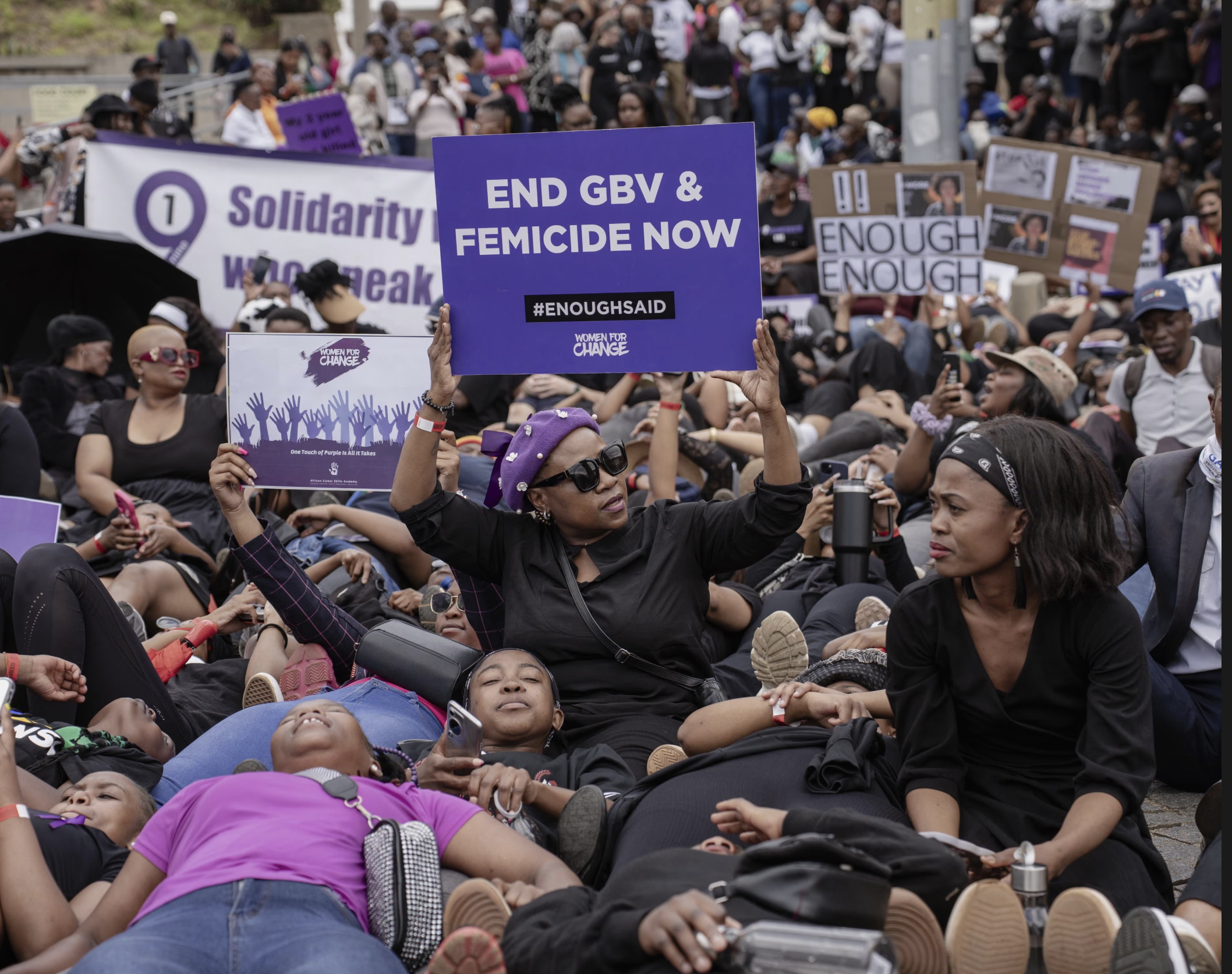 End GBV & Femicide — protest march